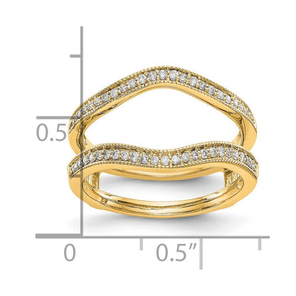 14K Yellow Gold Real Diamond Guard