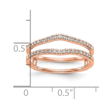 14K Rose Gold Real Diamond Guard