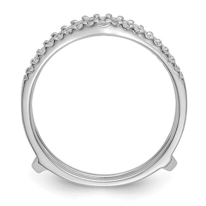 14K White Gold Real Diamond Guard