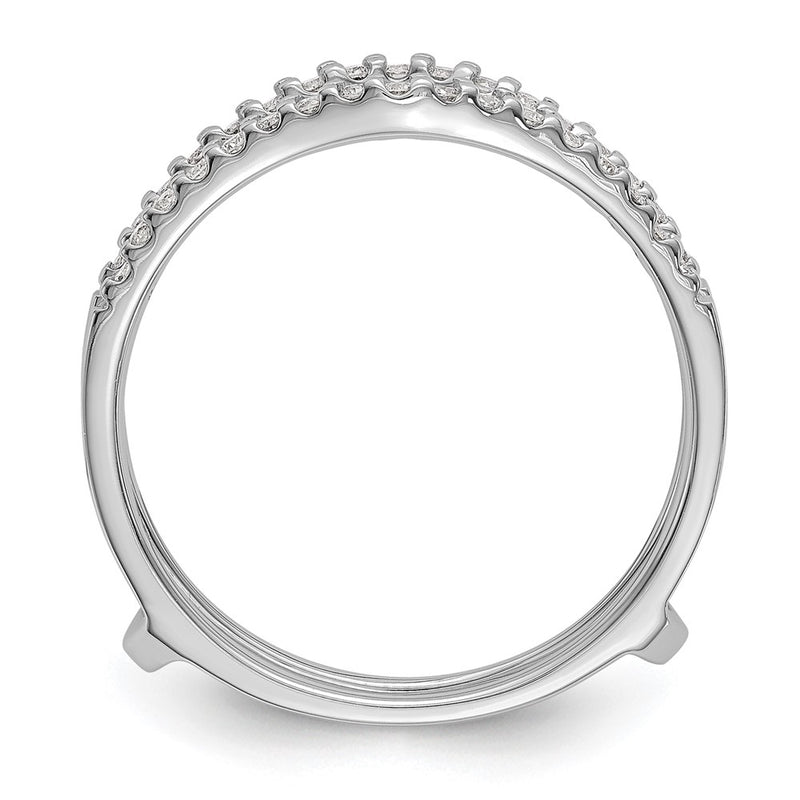 14K White Gold Real Diamond Guard