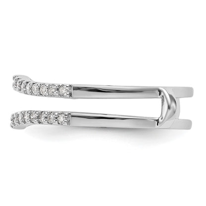 14K White Gold Real Diamond Guard
