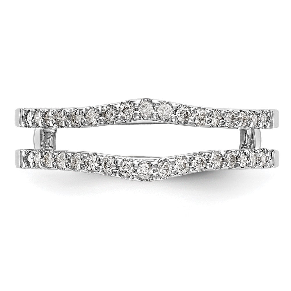 14K White Gold Real Diamond Guard