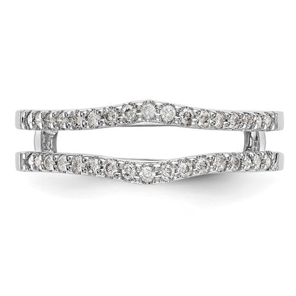 14K White Gold Real Diamond Guard