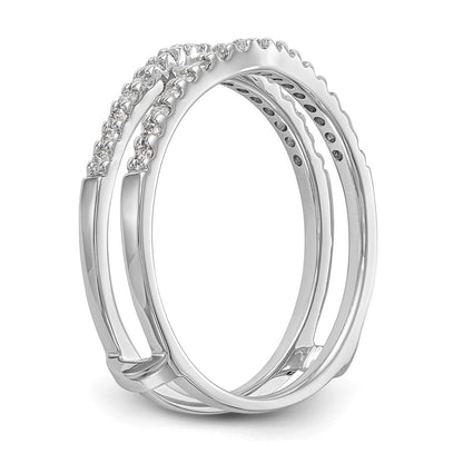 14K White Gold Real Diamond Guard