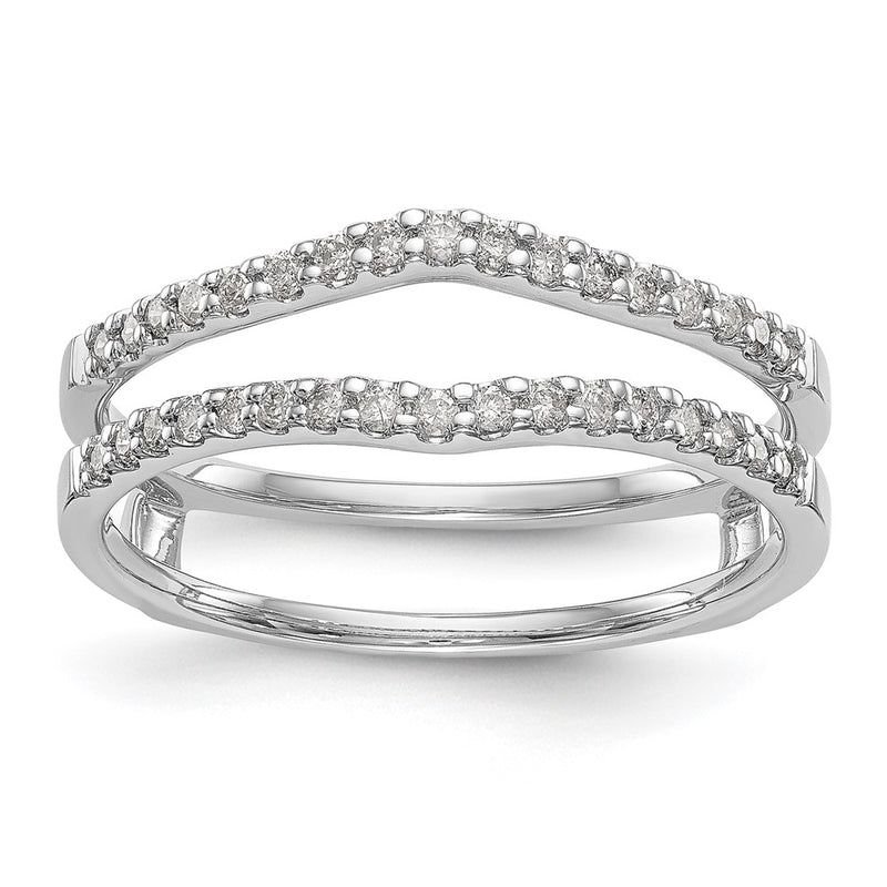 14K White Gold Real Diamond Guard