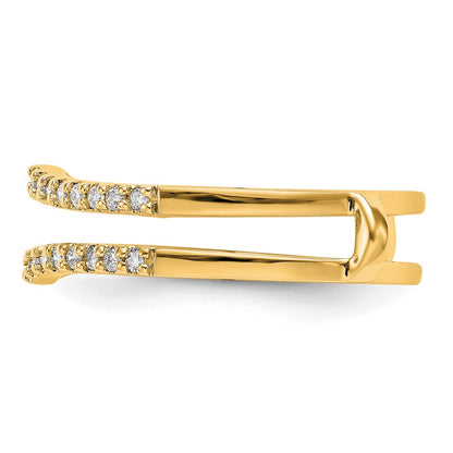 14K Yellow Gold Real Diamond Guard