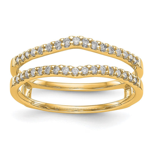 14K Yellow Gold Real Diamond Guard