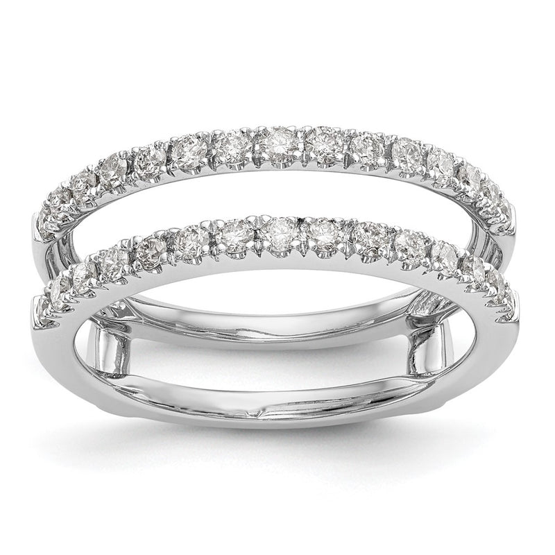 14K White Gold Real Diamond Guard