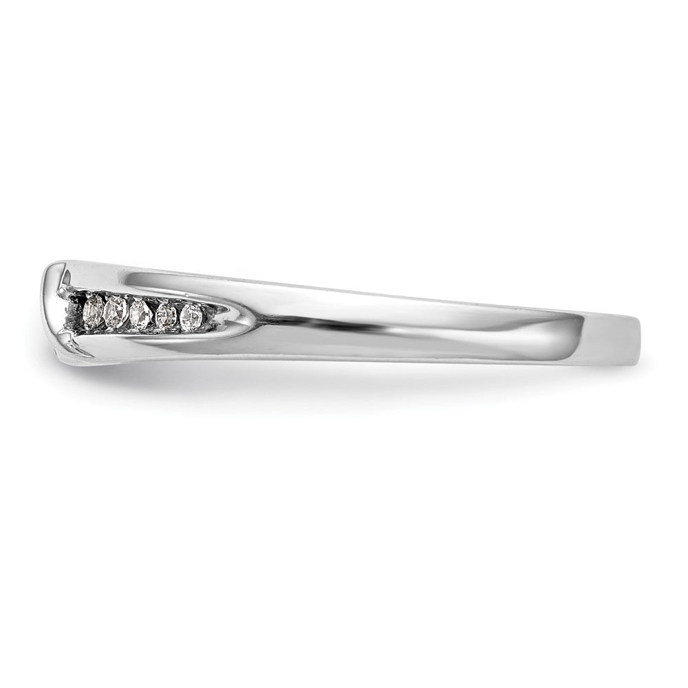 14K White Gold Complete Real Diamond Trio Ladies Wedding Band
