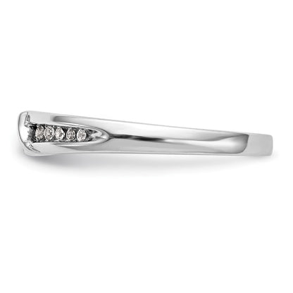 14K White Gold Complete Real Diamond Trio Ladies Wedding Band