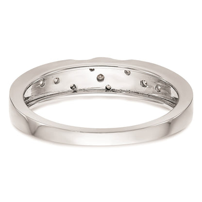 14K White Gold Complete Real Diamond Trio Men's Wedding Band