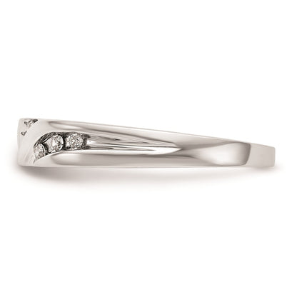 14K White Gold Complete Real Diamond Trio Ladies Wedding Band