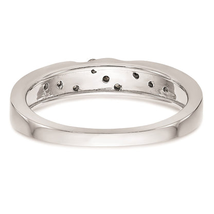 14K White Gold Complete Real Diamond Trio Ladies Wedding Band