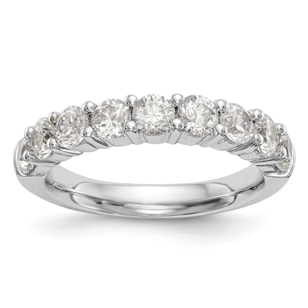 14K Yellow Gold 9-Stone Real Diamond Band