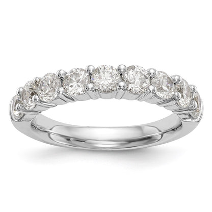 14K Yellow Gold 9-Stone Real Diamond Band