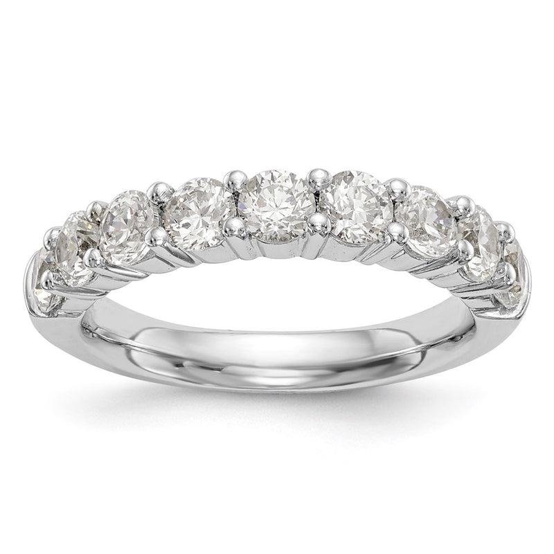 14K Yellow Gold 9-Stone Real Diamond Band