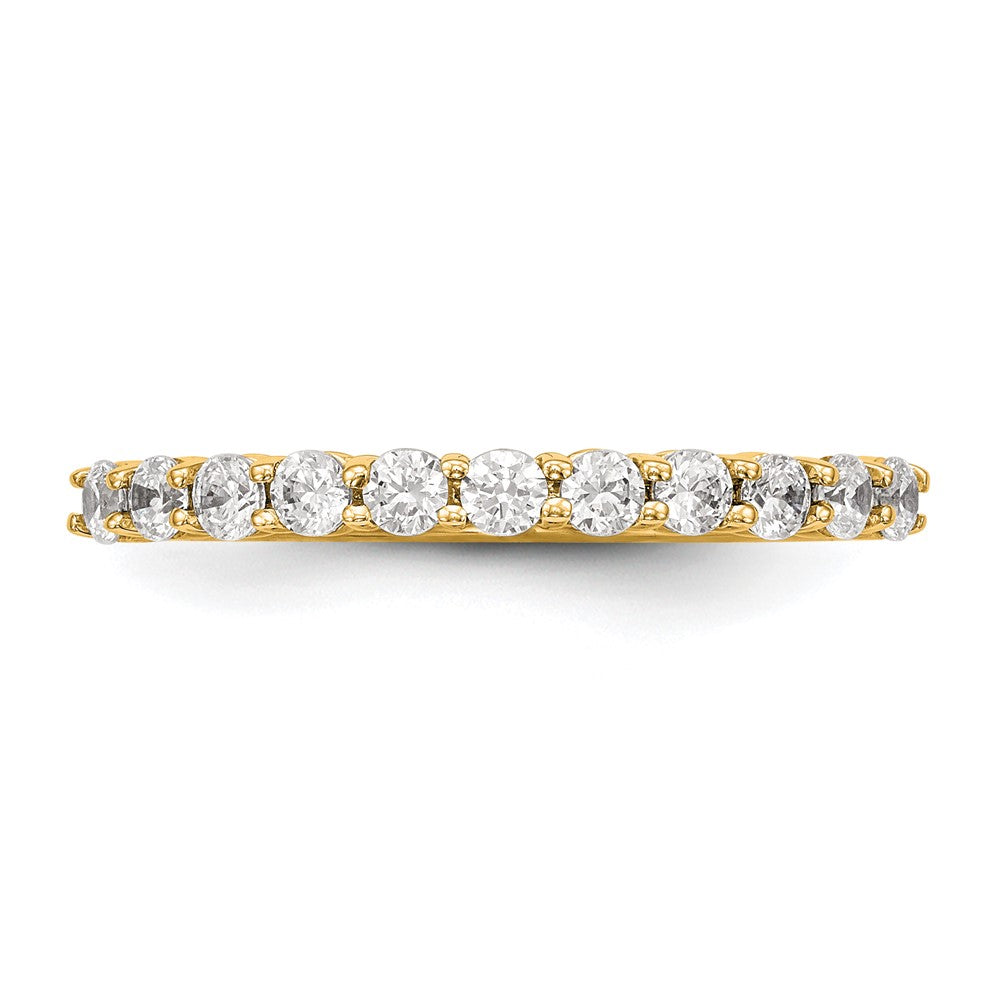 14K Yellow Gold 11-Stone Real Diamond Band