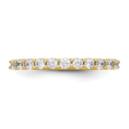 14K Yellow Gold 11-Stone Real Diamond Band
