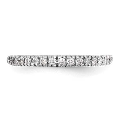 0.25ct. CZ Solid Real 14K White Gold Wedding Band Ring