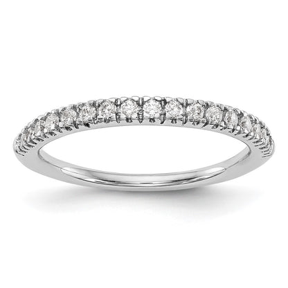 0.25ct. CZ Solid Real 14K White Gold Wedding Band Ring
