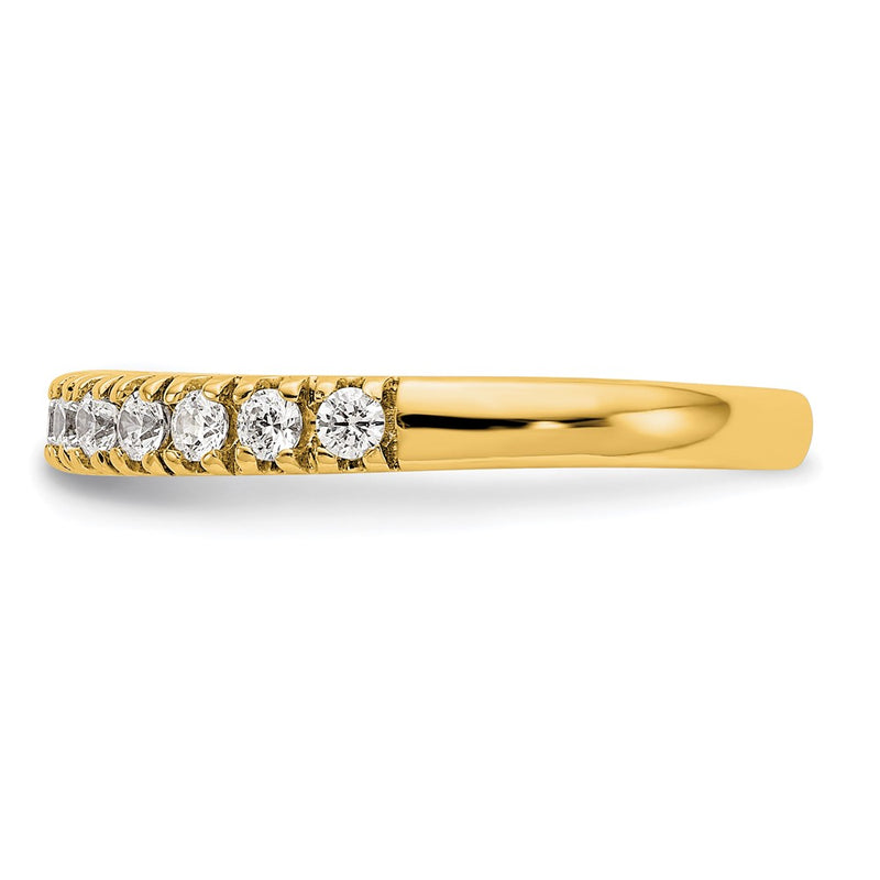 14K Yellow Gold Real Diamond Band