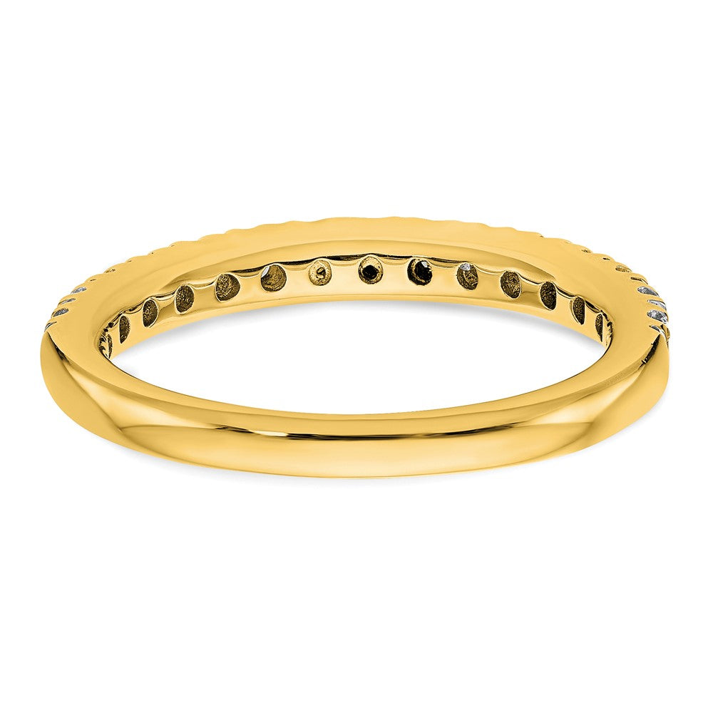 14K Yellow Gold Real Diamond Band