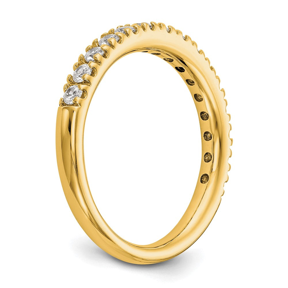 14K Yellow Gold Real Diamond Band