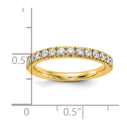 14K Yellow Gold Real Diamond Band