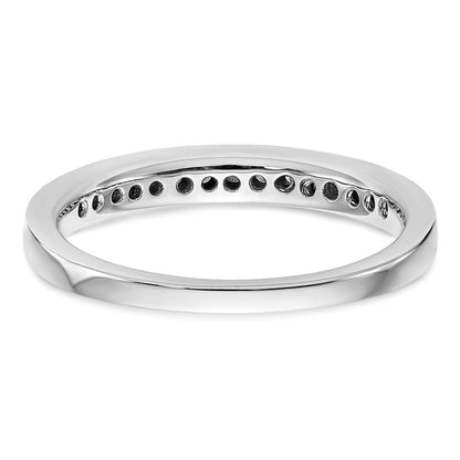 14K White Gold Real Diamond Band
