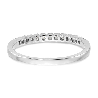 0.26ct. CZ Solid Real 14K White Gold Wedding Band Ring