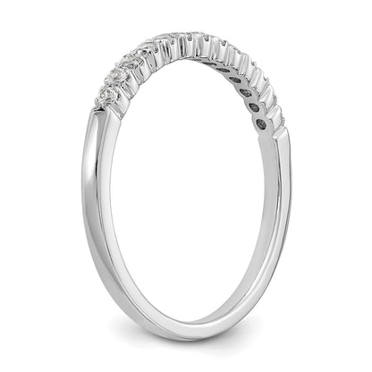 0.26ct. CZ Solid Real 14K White Gold Wedding Band Ring