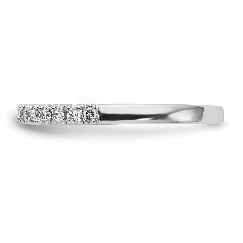 0.20ct. CZ Solid Real 14K White Gold Wedding Band Ring