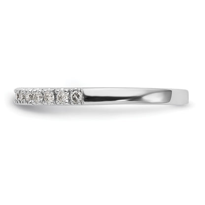 0.20ct. CZ Solid Real 14K White Gold Wedding Band Ring