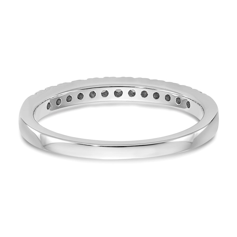 0.20ct. CZ Solid Real 14K White Gold Wedding Band Ring