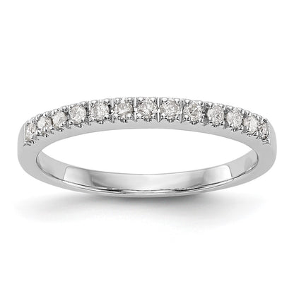 0.20ct. CZ Solid Real 14K White Gold Wedding Band Ring