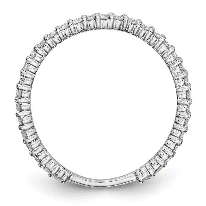14k White Gold 3/8 carat Complete Round Diamond Band