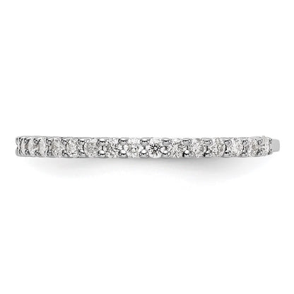 14k White Gold 3/8 carat Complete Round Diamond Band