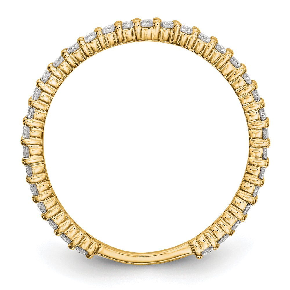14K Yellow Gold Real Diamond Band