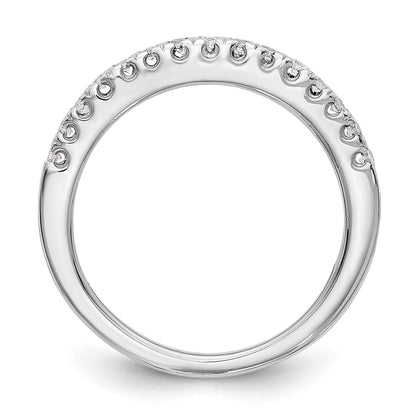 0.15ct. CZ Solid Real 14K White Gold Wedding Band Ring