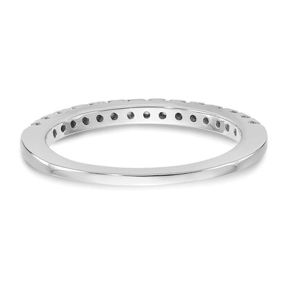 0.15ct. CZ Solid Real 14K White Gold Wedding Band Ring