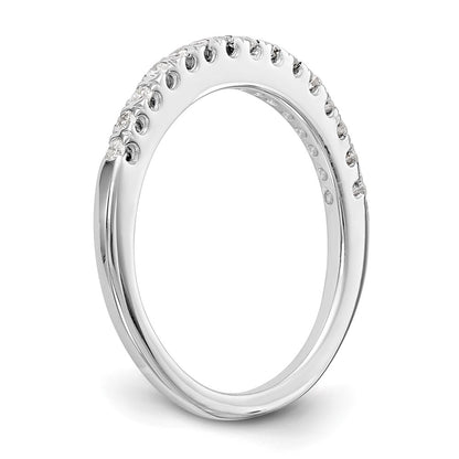 0.15ct. CZ Solid Real 14K White Gold Wedding Band Ring