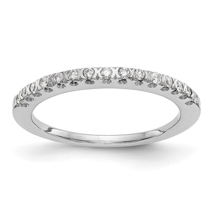 0.15ct. CZ Solid Real 14K White Gold Wedding Band Ring