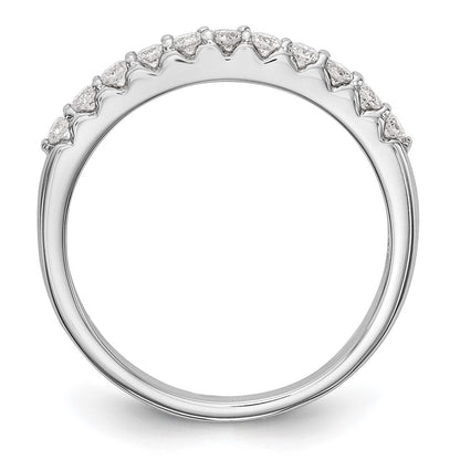 0.33ct. CZ Solid Real 14K White Gold Wedding Band Ring