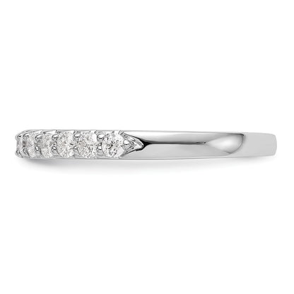 0.33ct. CZ Solid Real 14K White Gold Wedding Band Ring