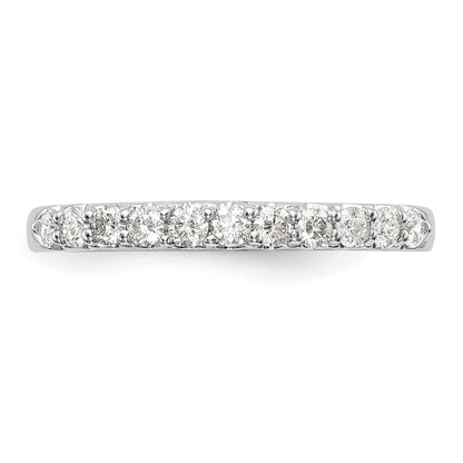 0.33ct. CZ Solid Real 14K White Gold Wedding Band Ring