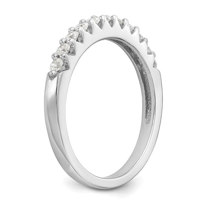 0.33ct. CZ Solid Real 14K White Gold Wedding Band Ring