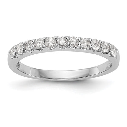 0.33ct. CZ Solid Real 14K White Gold Wedding Band Ring