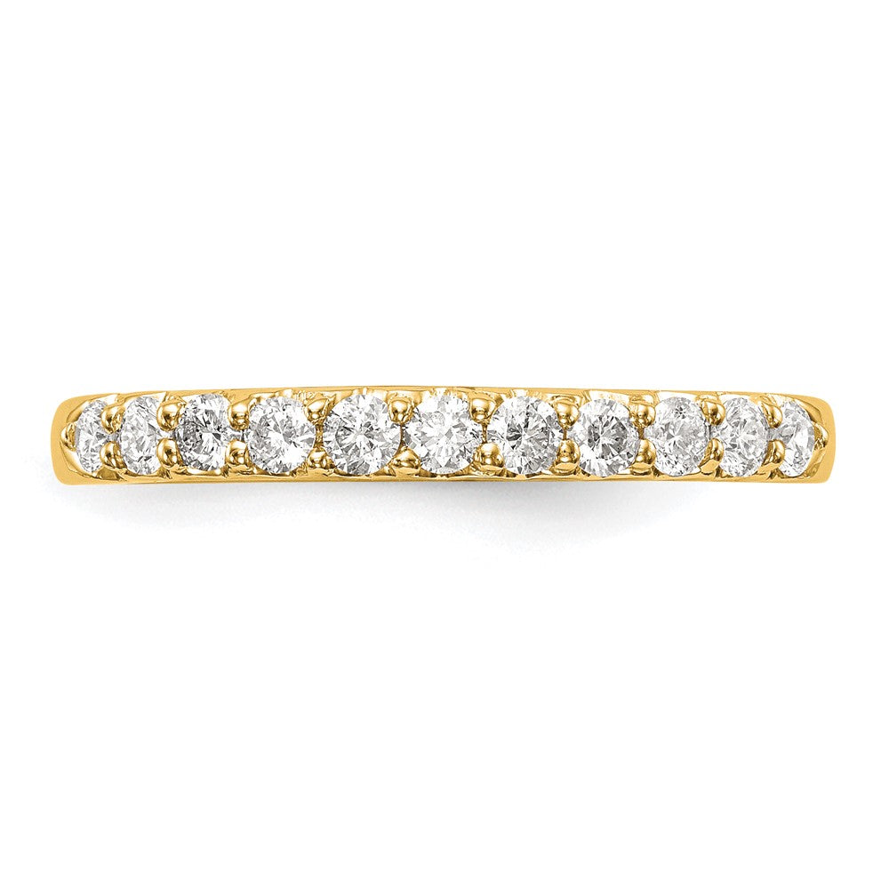 14K Yellow Gold Real Diamond Band