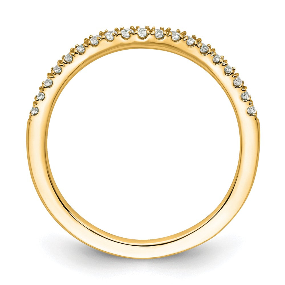 14K Yellow Gold Real Diamond Band