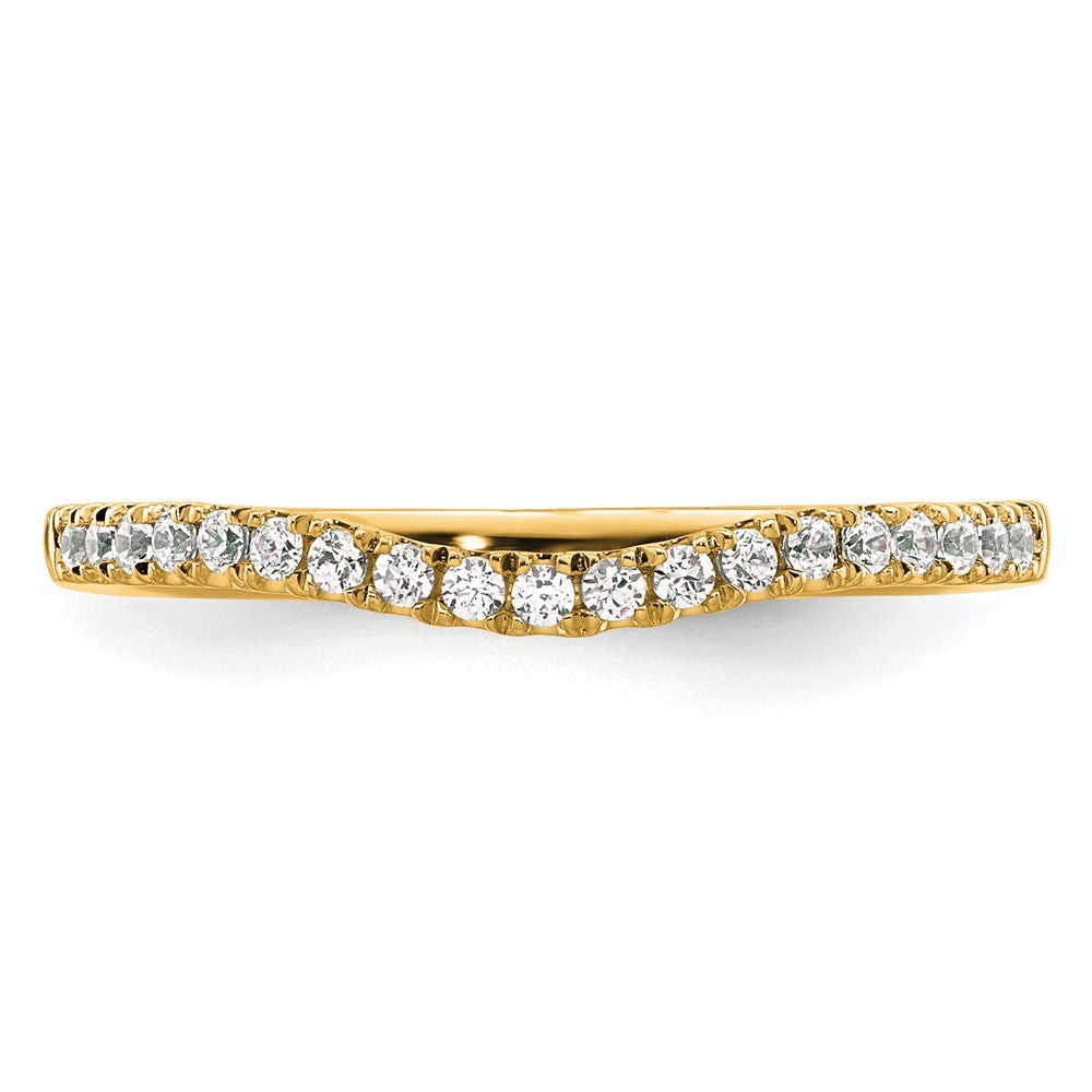 14K Yellow Gold Real Diamond Band